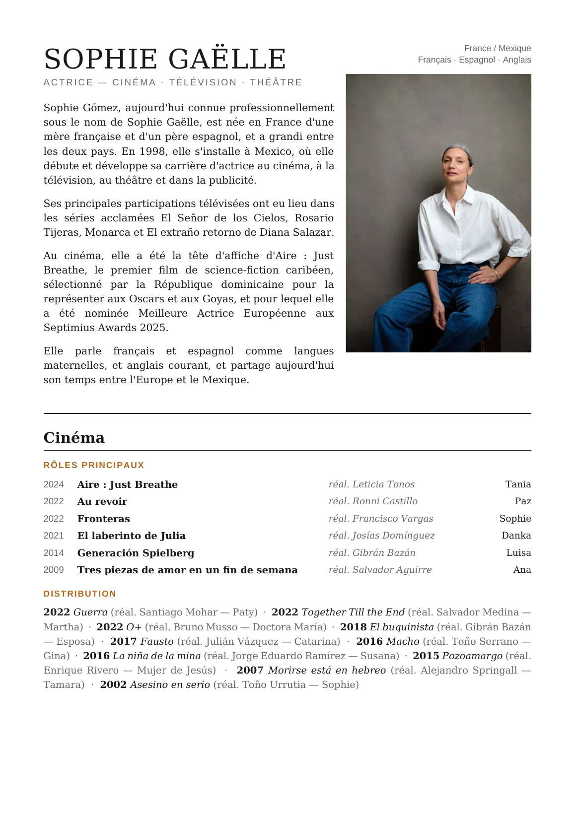 Press kit — page 1